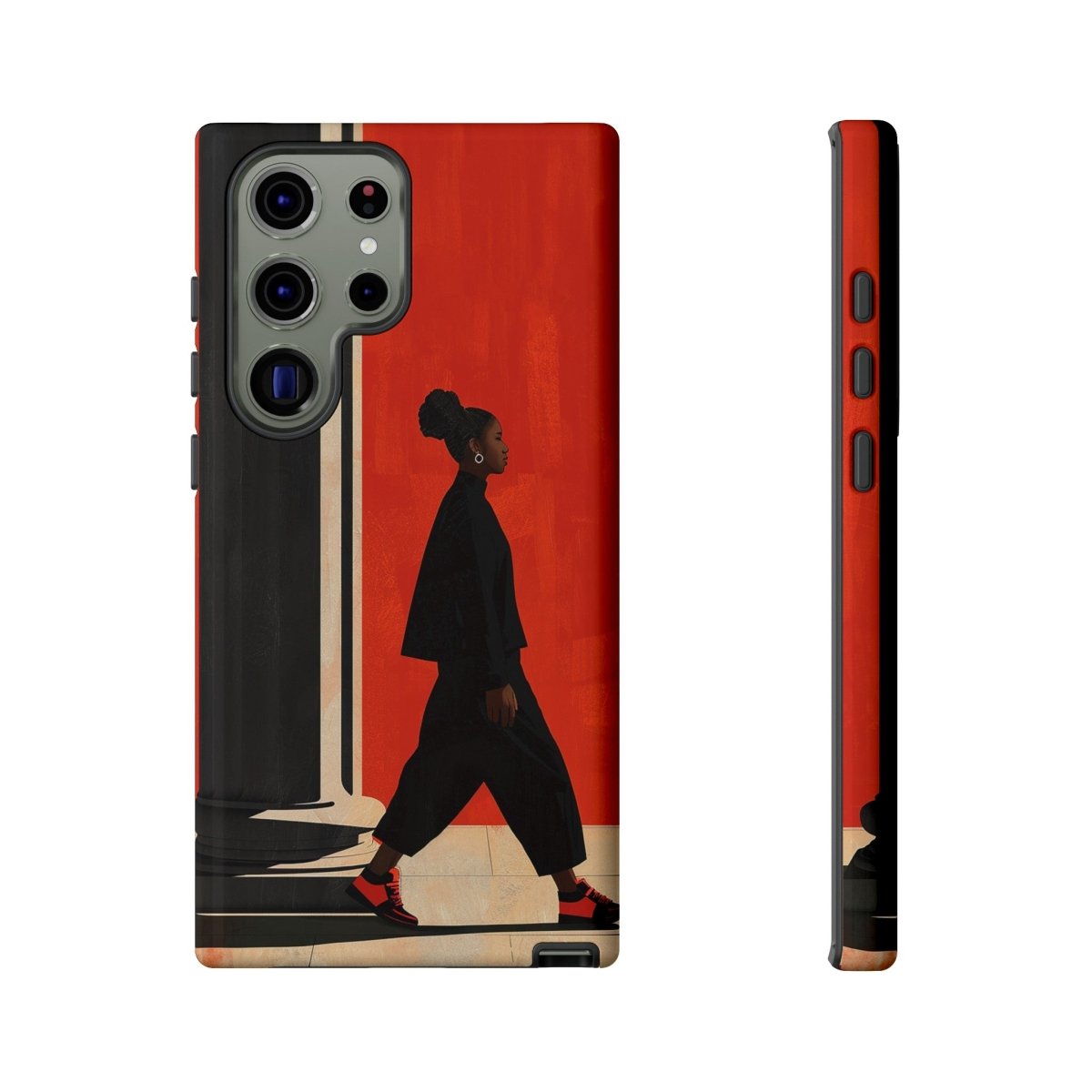 Afro Puff Walk Phone Case - The Trini Gee