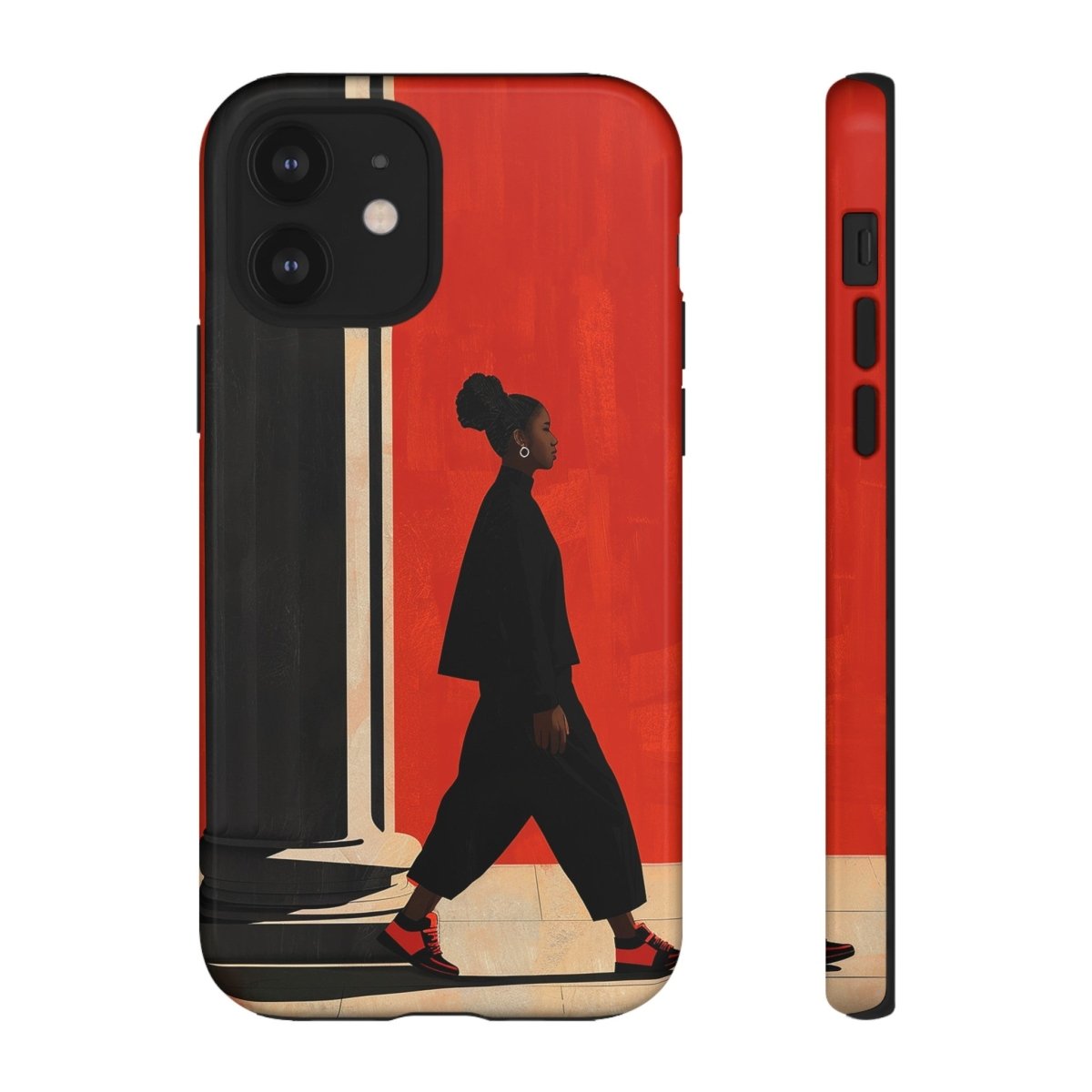 Afro Puff Walk Phone Case - The Trini Gee