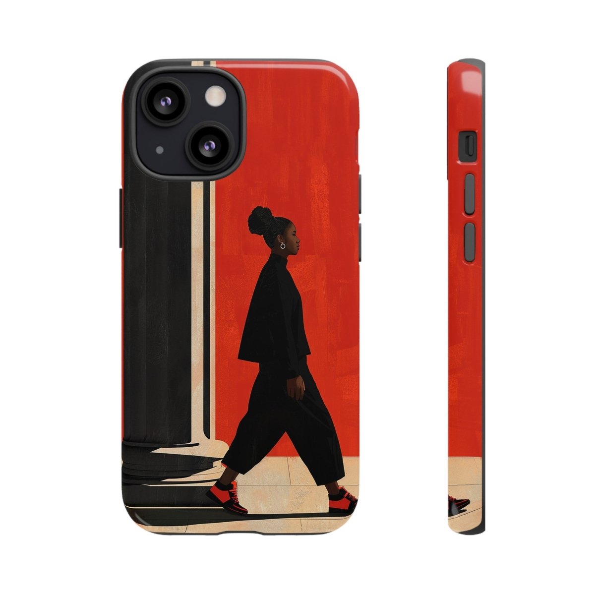 Afro Puff Walk Phone Case - The Trini Gee