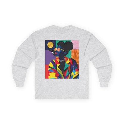 Afro Puffs Long Sleeve Shirt - Afrocentric Art by The Trini Gee