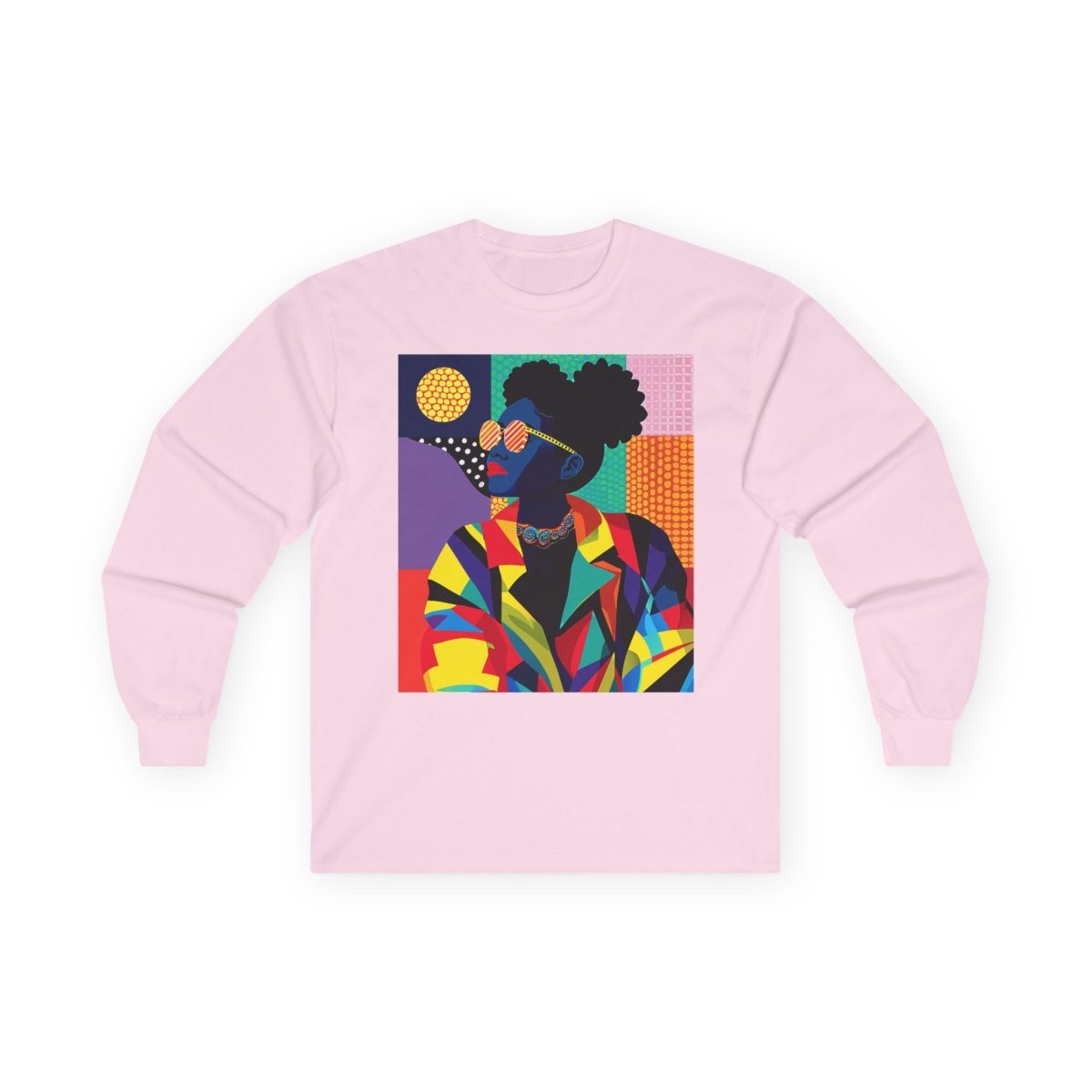 Afro Puffs Long Sleeve Shirt - Afrocentric Art by The Trini Gee
