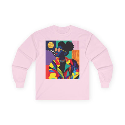 Afro Puffs Long Sleeve Shirt - Afrocentric Art by The Trini Gee