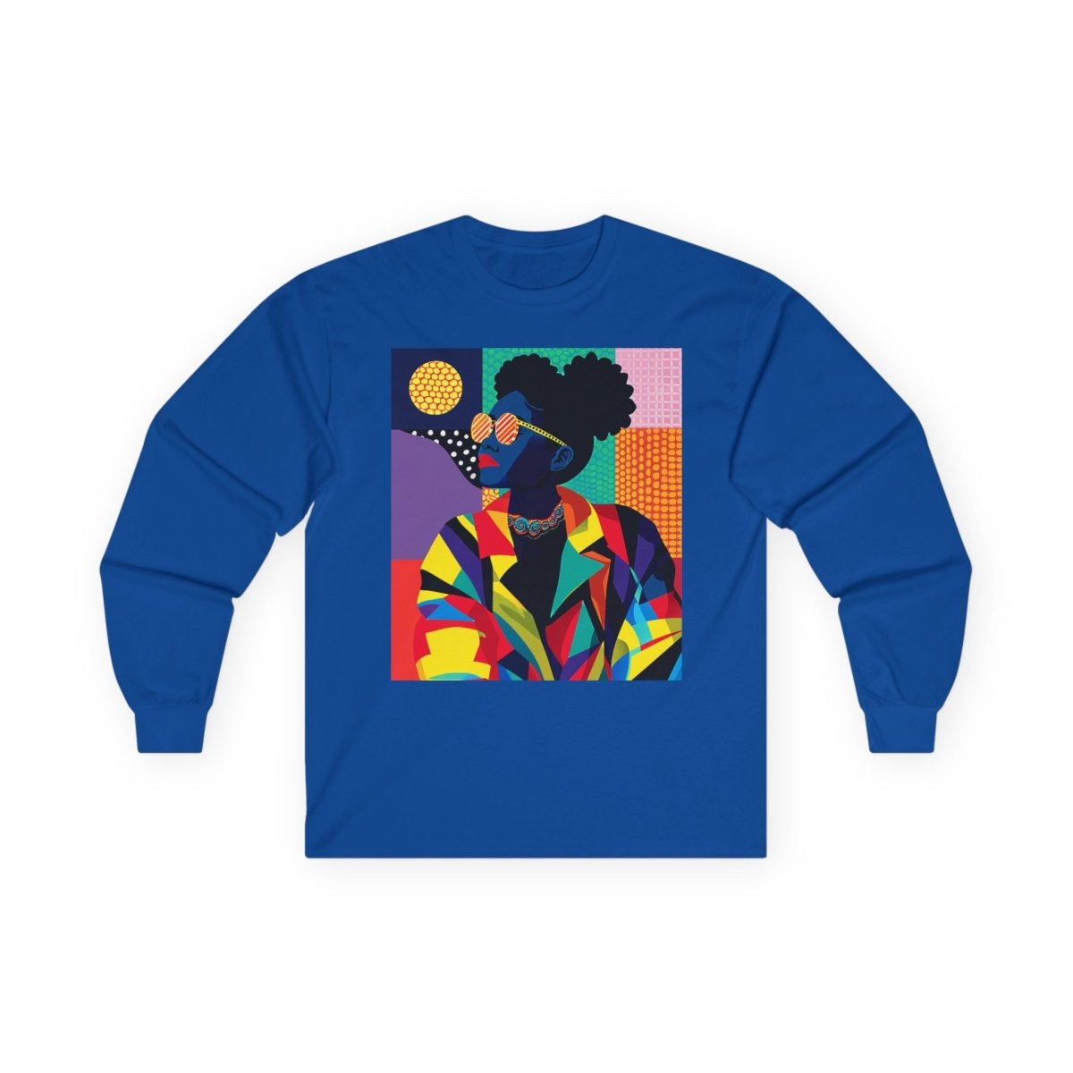 Afro Puffs Long Sleeve Shirt - Afrocentric Art by The Trini Gee