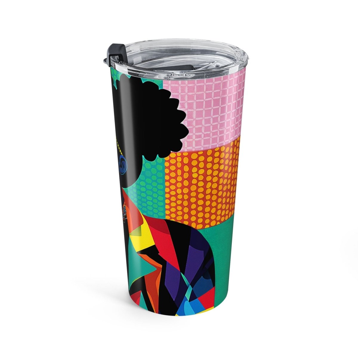 Afro Puffs Tumbler - Afrocentric Art by The Trini Gee
