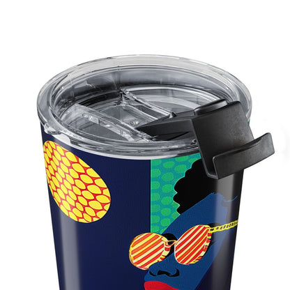 Afro Puffs Tumbler - Afrocentric Art by The Trini Gee