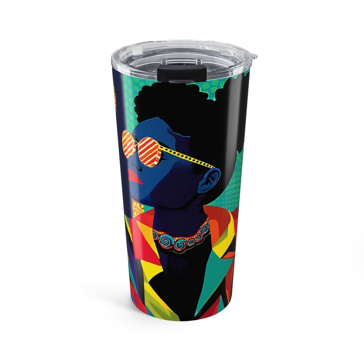 Afro Puffs Tumbler - Afrocentric Art by The Trini Gee
