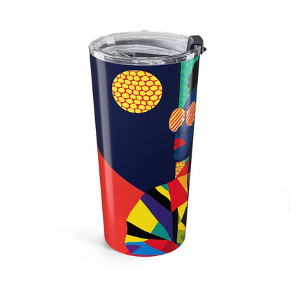 Afro Puffs Tumbler - Afrocentric Art by The Trini Gee