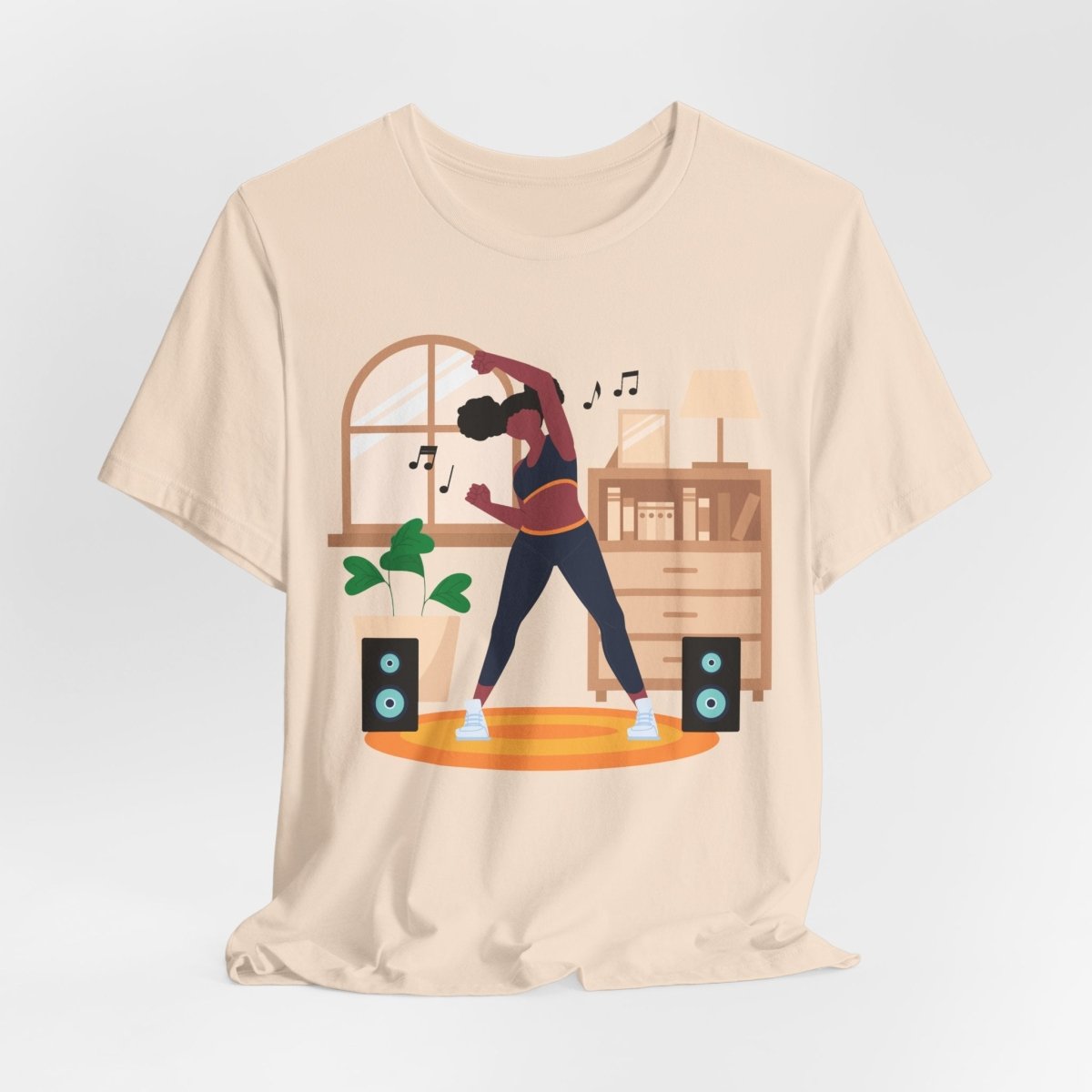 Afro Puffs Workout Shirt - Afrocentric Art by The Trini Gee
