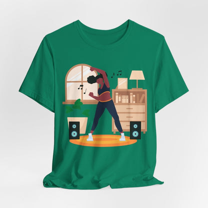 Afro Puffs Workout Shirt - Afrocentric Art by The Trini Gee