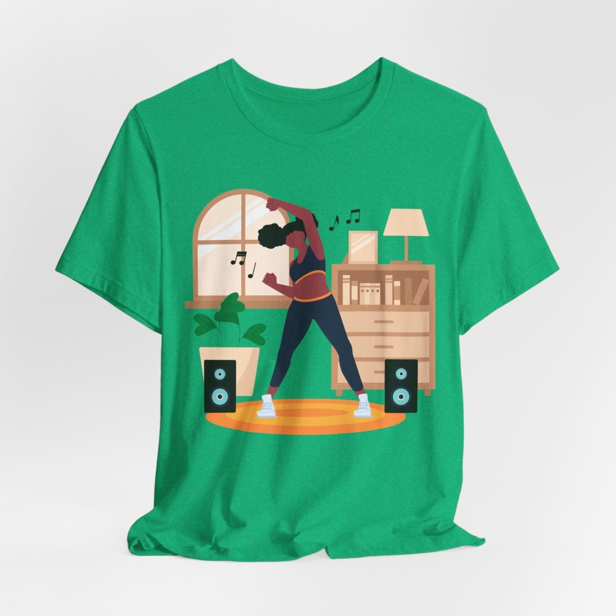 Afro Puffs Workout Shirt - Afrocentric Art by The Trini Gee