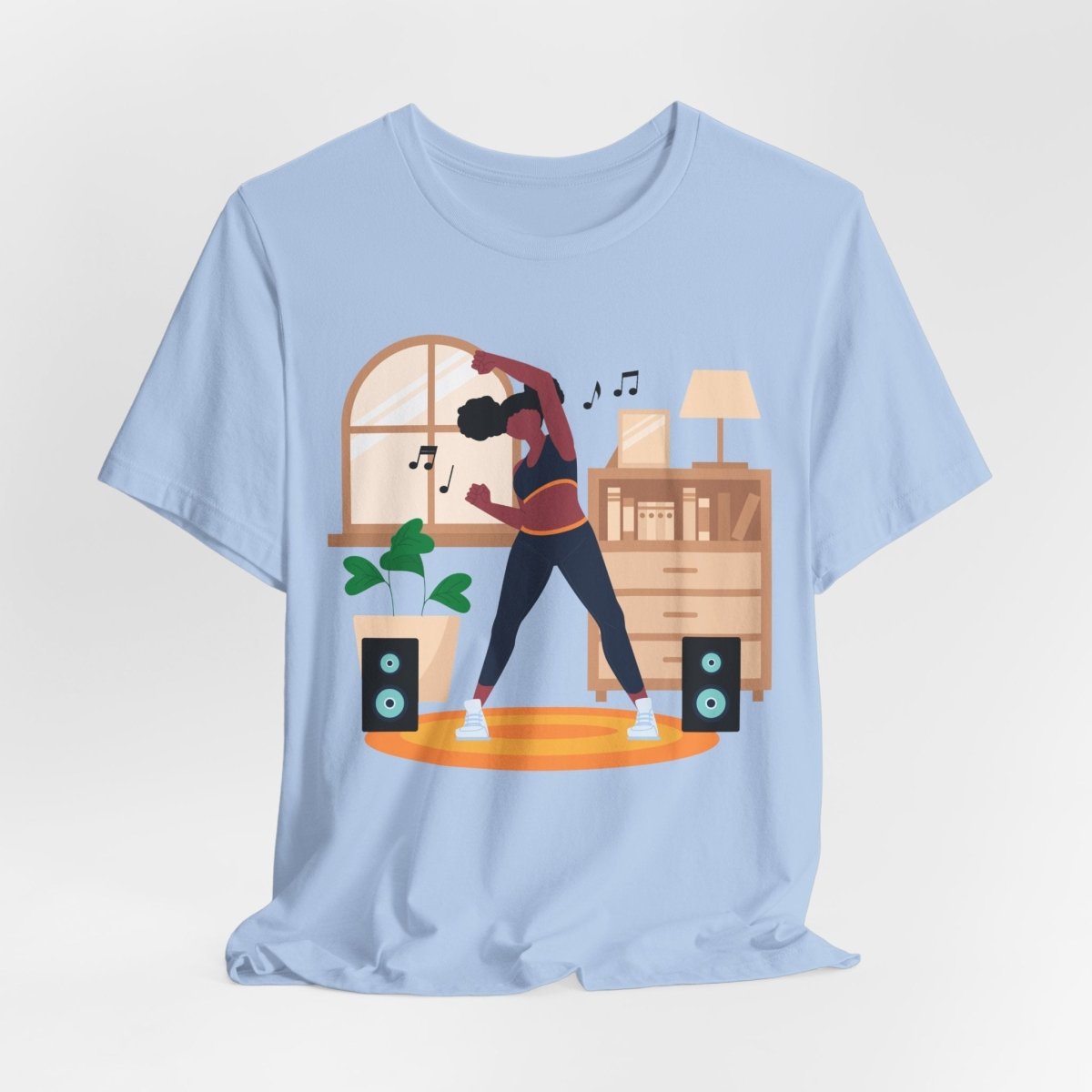 Afro Puffs Workout Shirt - Afrocentric Art by The Trini Gee