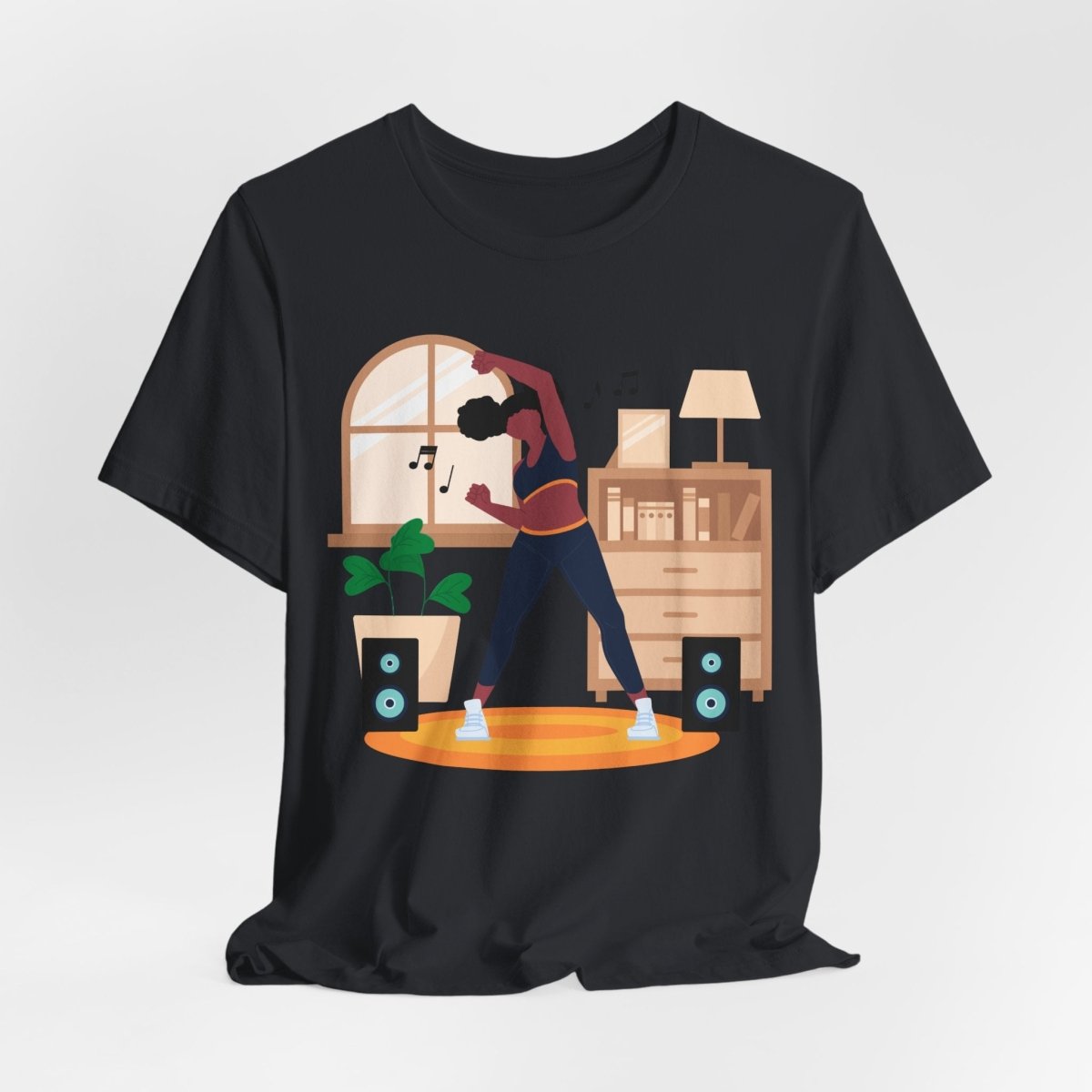 Afro Puffs Workout Shirt - Afrocentric Art by The Trini Gee