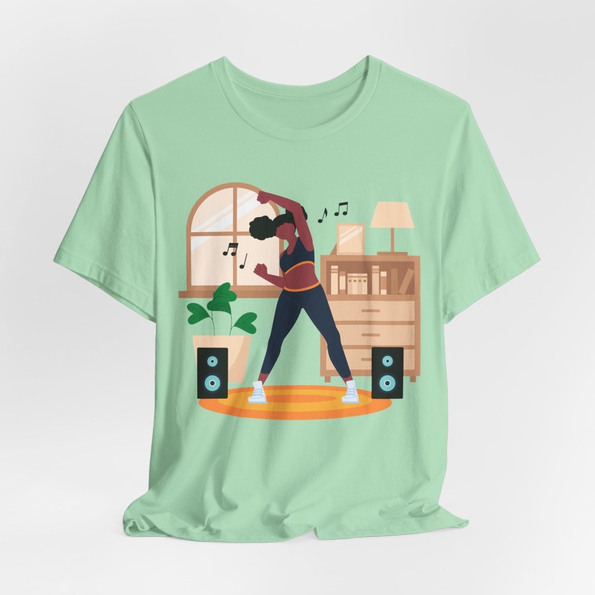 Afro Puffs Workout Shirt - Afrocentric Art by The Trini Gee