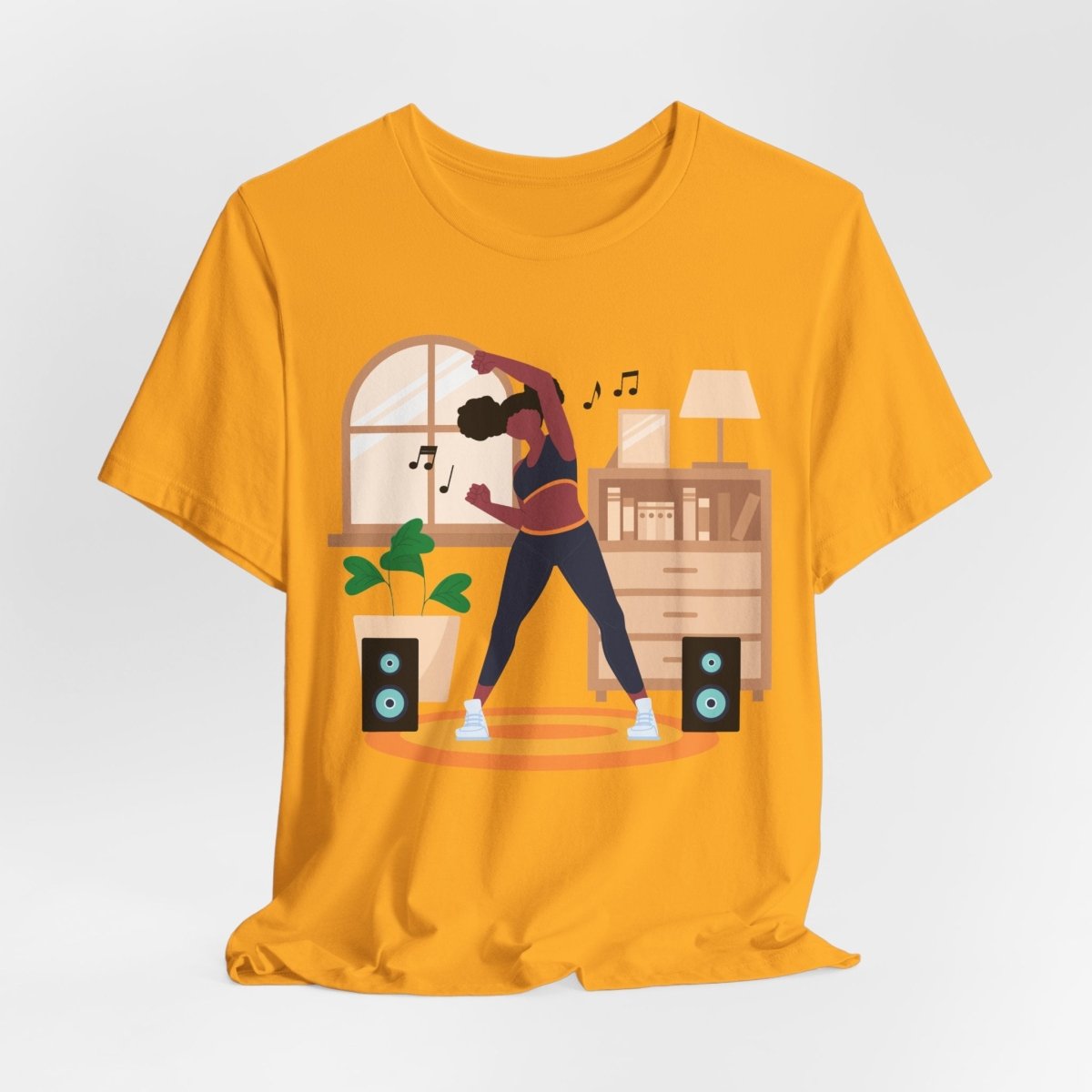 Afro Puffs Workout Shirt - Afrocentric Art by The Trini Gee
