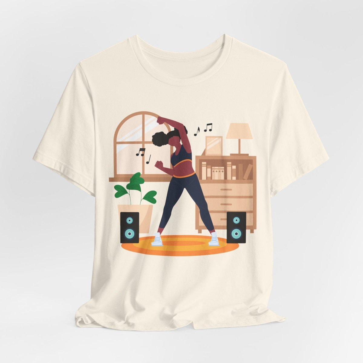Afro Puffs Workout Shirt - Afrocentric Art by The Trini Gee