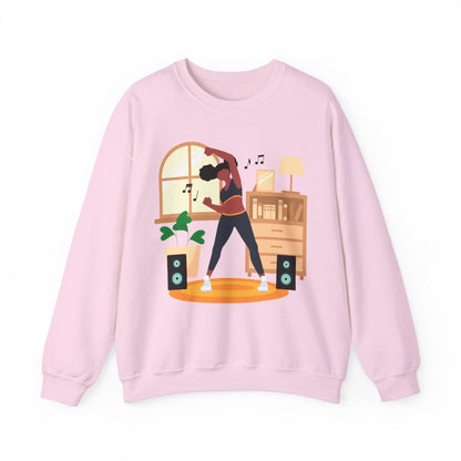 Afro Puffs Workout Sweatshirt - Afrocentric Art by The Trini Gee