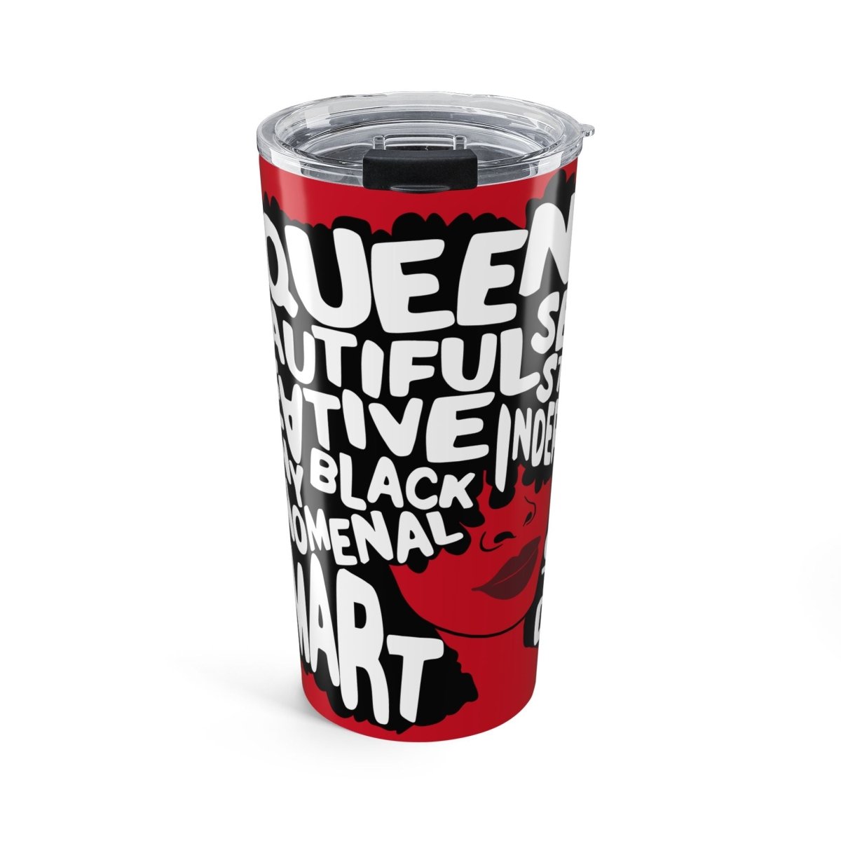 Afro Queen Tumbler - Afrocentric Art by The Trini Gee