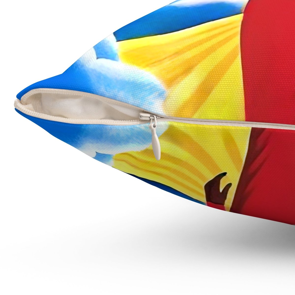 Afro Rainbow Pillow - Afrocentric Art by The Trini Gee