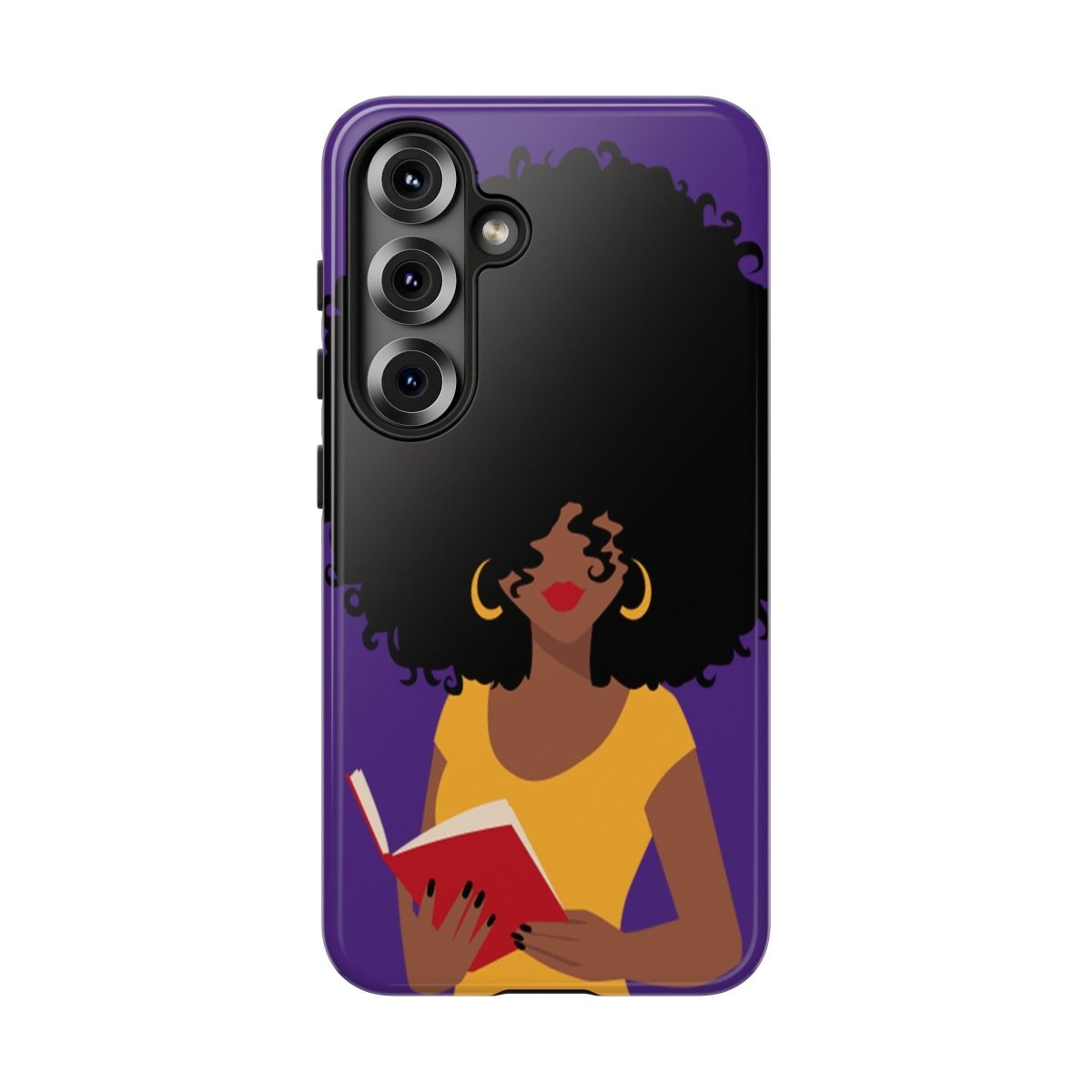 Afro Reader Phone Case - Afrocentric Art by The Trini Gee