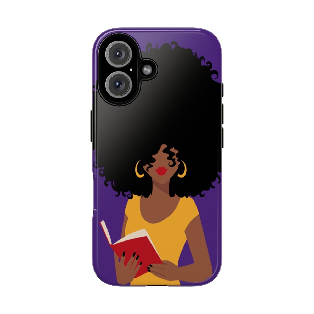 Afro Reader Phone Case - Afrocentric Art by The Trini Gee