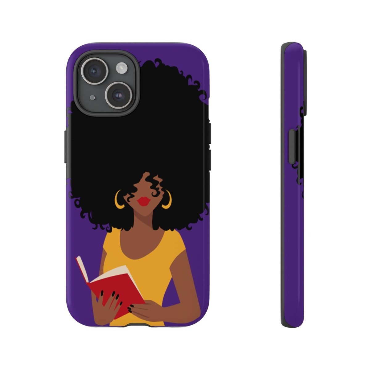 Afro Reader Phone Case - Afrocentric Art by The Trini Gee