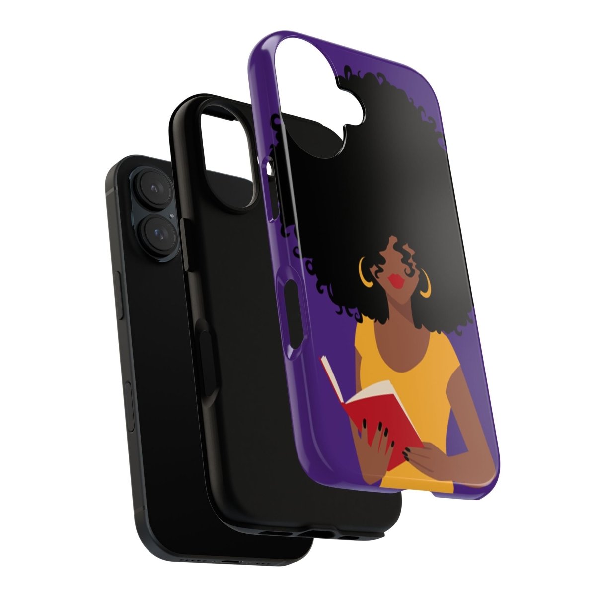 Afro Reader Phone Case - Afrocentric Art by The Trini Gee