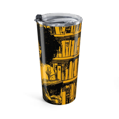 Afro Reader Tumbler - Afrocentric Art by The Trini Gee