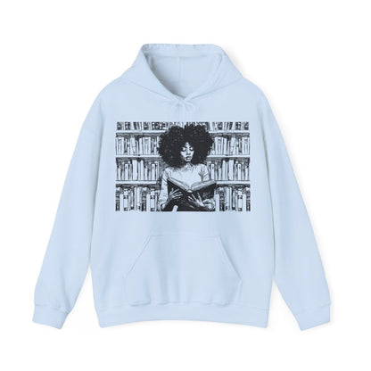 Afro Reading Hoodie - Afrocentric Art by The Trini Gee