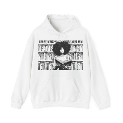 Afro Reading Hoodie - Afrocentric Art by The Trini Gee