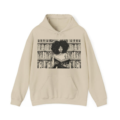 Afro Reading Hoodie - Afrocentric Art by The Trini Gee