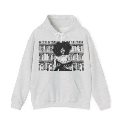 Afro Reading Hoodie - Afrocentric Art by The Trini Gee