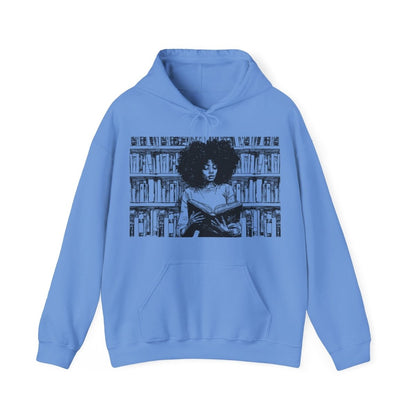 Afro Reading Hoodie - Afrocentric Art by The Trini Gee