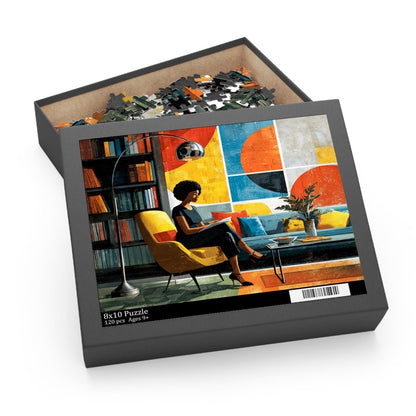 Afro Reading Puzzle - Afrocentric Art by The Trini Gee