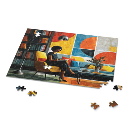 Afro Reading Puzzle - Afrocentric Art by The Trini Gee