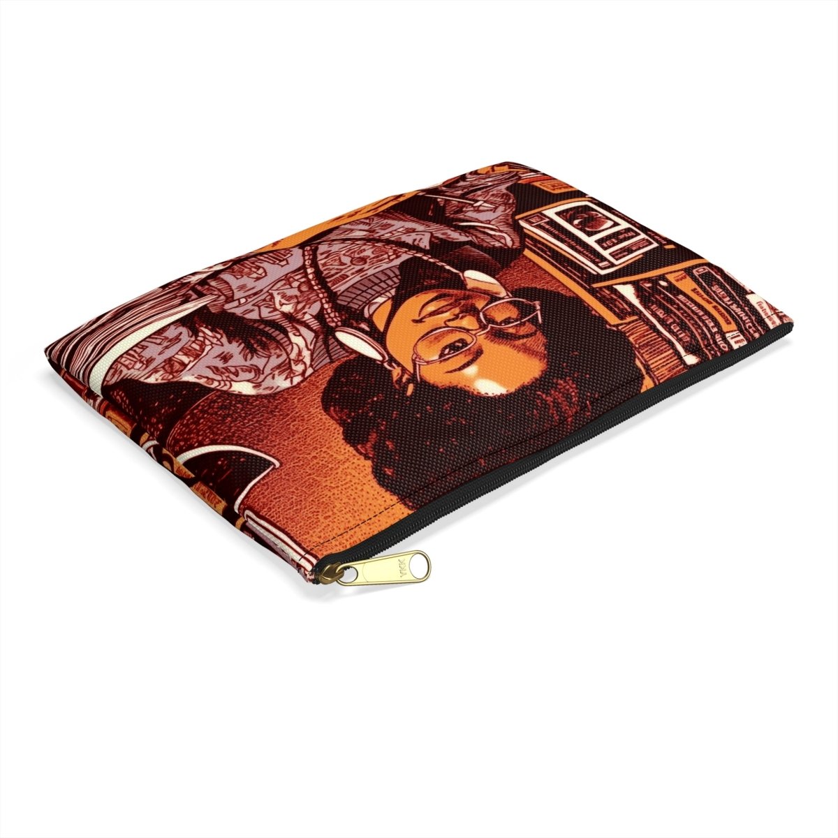 Afro Scholar Accessory Pouch - Afrocentric Art by The Trini Gee