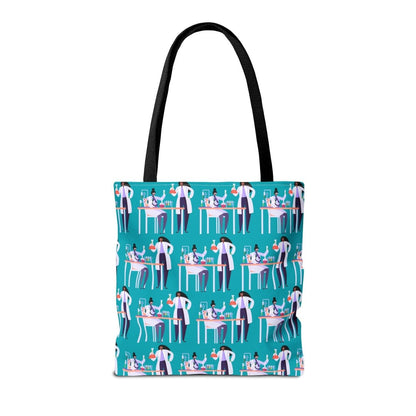 Afro Scientists Tote Bag - Afrocentric Art by The Trini Gee