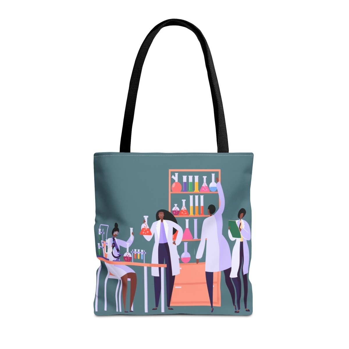 Afro Scientists Tote Bag - Afrocentric Art by The Trini Gee