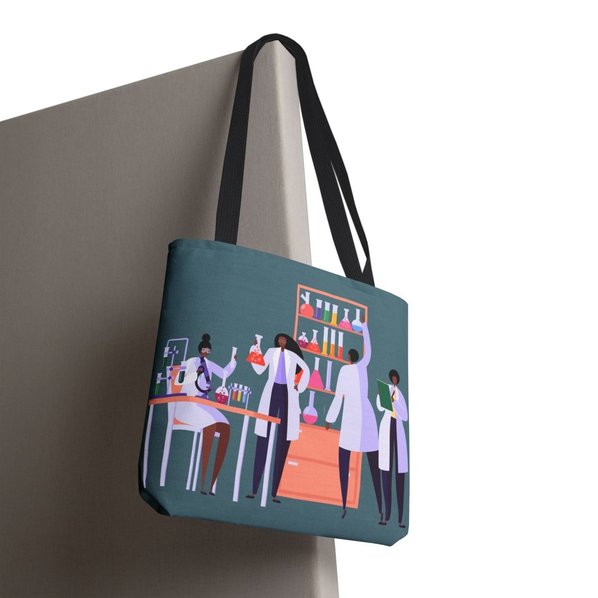 Afro Scientists Tote Bag - Afrocentric Art by The Trini Gee