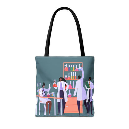 Afro Scientists Tote Bag - Afrocentric Art by The Trini Gee