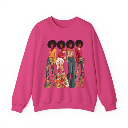 Afro Soul Sis Sweatshirt - Afrocentric Art by The Trini Gee