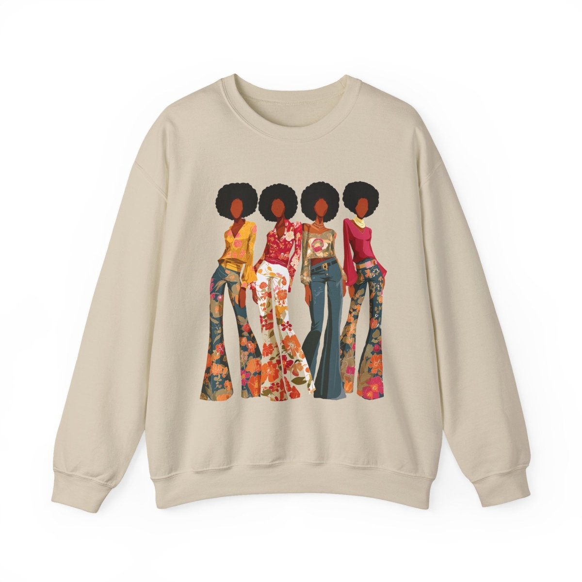 Afro Soul Sis Sweatshirt - Afrocentric Art by The Trini Gee