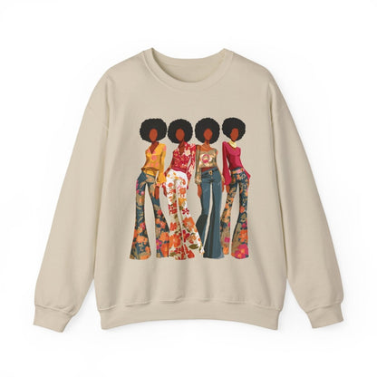 Afro Soul Sis Sweatshirt - Afrocentric Art by The Trini Gee