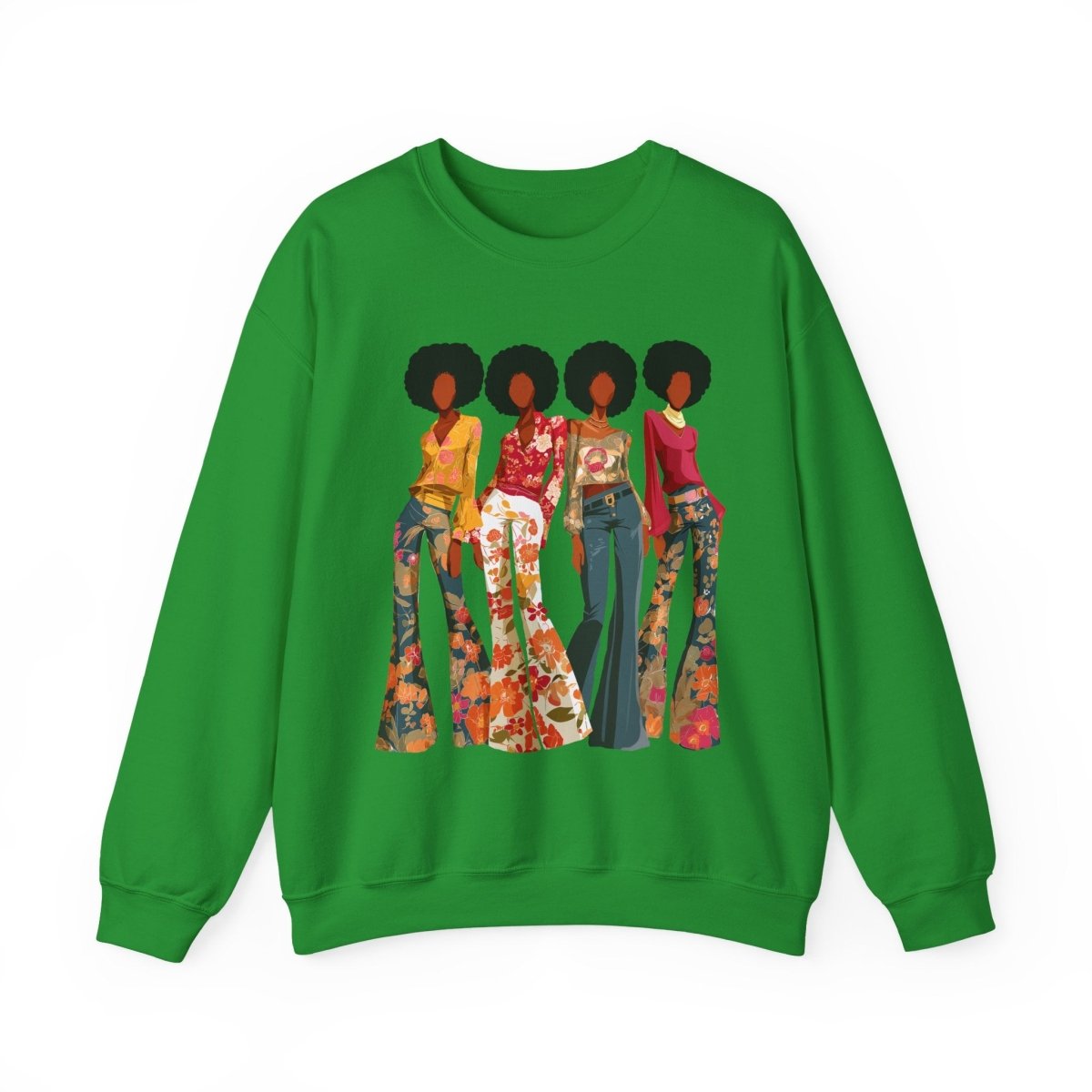 Afro Soul Sis Sweatshirt - Afrocentric Art by The Trini Gee