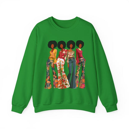 Afro Soul Sis Sweatshirt - Afrocentric Art by The Trini Gee