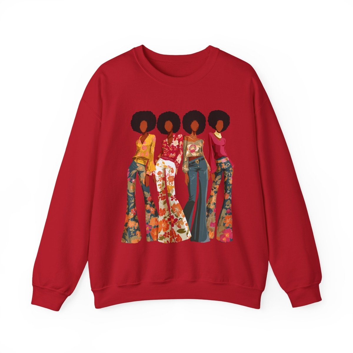 Afro Soul Sis Sweatshirt - Afrocentric Art by The Trini Gee