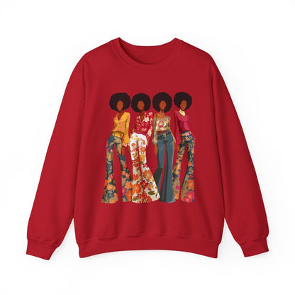 Afro Soul Sis Sweatshirt - Afrocentric Art by The Trini Gee