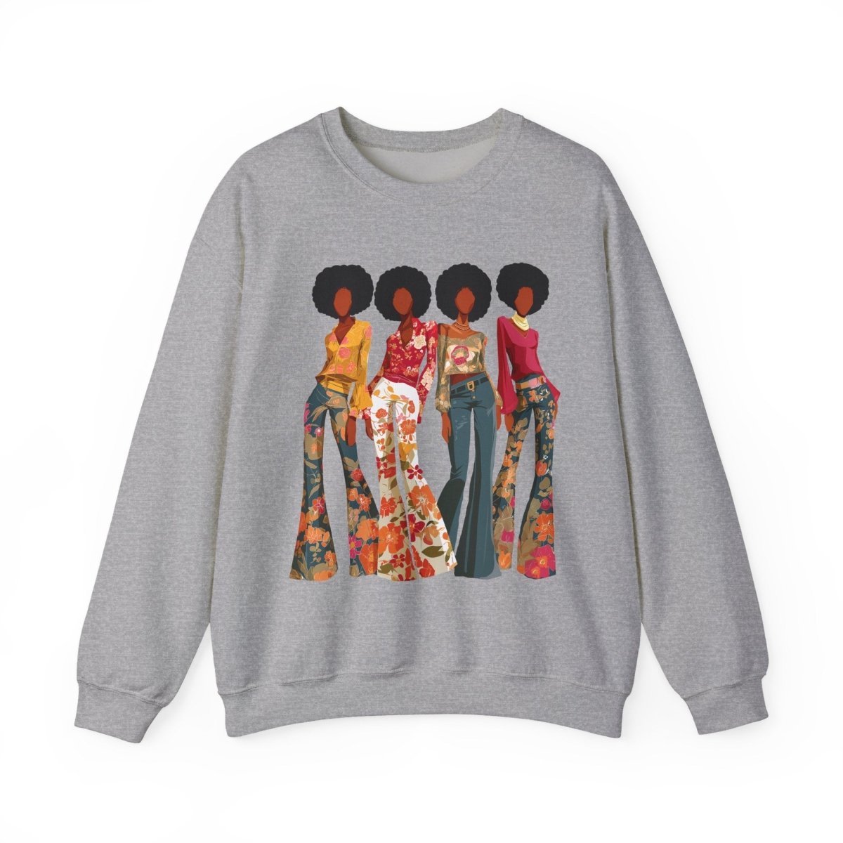 Afro Soul Sis Sweatshirt - Afrocentric Art by The Trini Gee