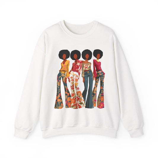 Afro Soul Sis Sweatshirt - Afrocentric Art by The Trini Gee