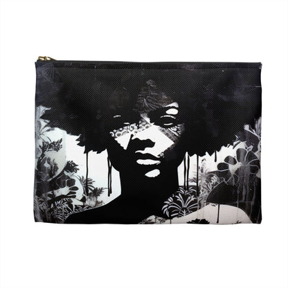 Afro Stencil Pouch - The Trini Gee
