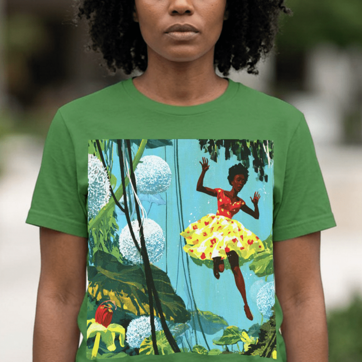 Afro Storybook Fantasy T-Shirt - Afrocentric Art by The Trini Gee
